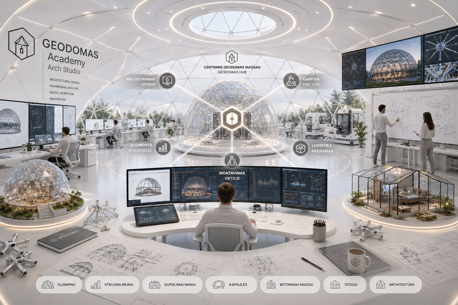 GEODOMAS – cupolă în natură și proiect de agrement
