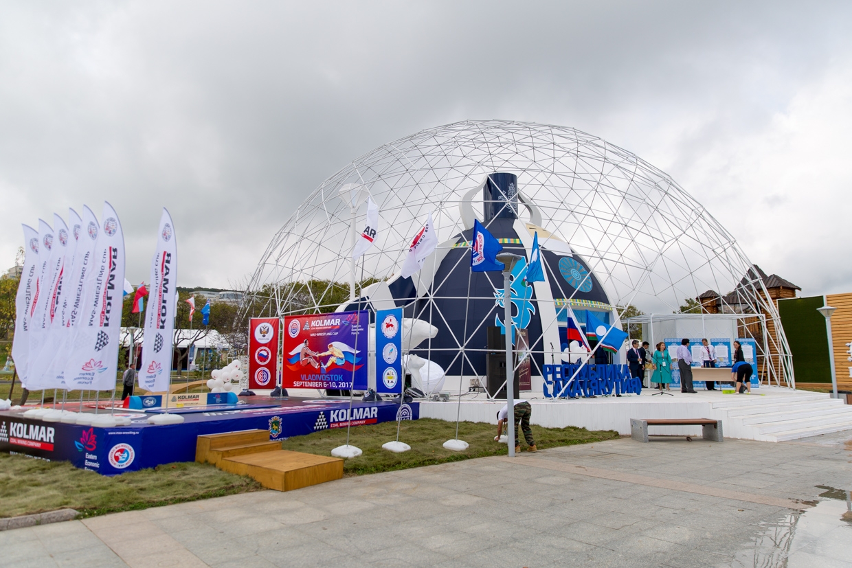 Rytų Ekonomikos Forumas 2017, Ø22m Geodezinis kupolas | Vladivostokas, Rusija