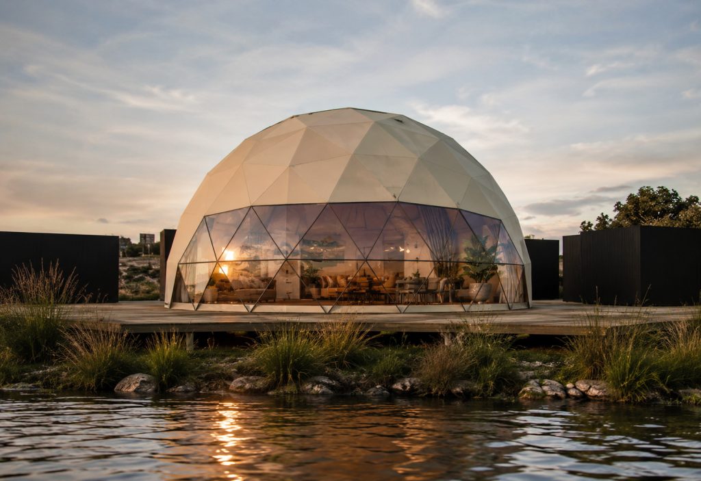 113m2 GLAMPING VERSLUI Ø12m H6m | APŠILTINTAS · 2