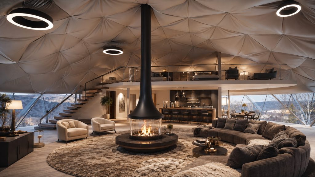 254m2 GLAMPING VERSLUI Ø18m H6,5m | APŠILTINTAS · 3