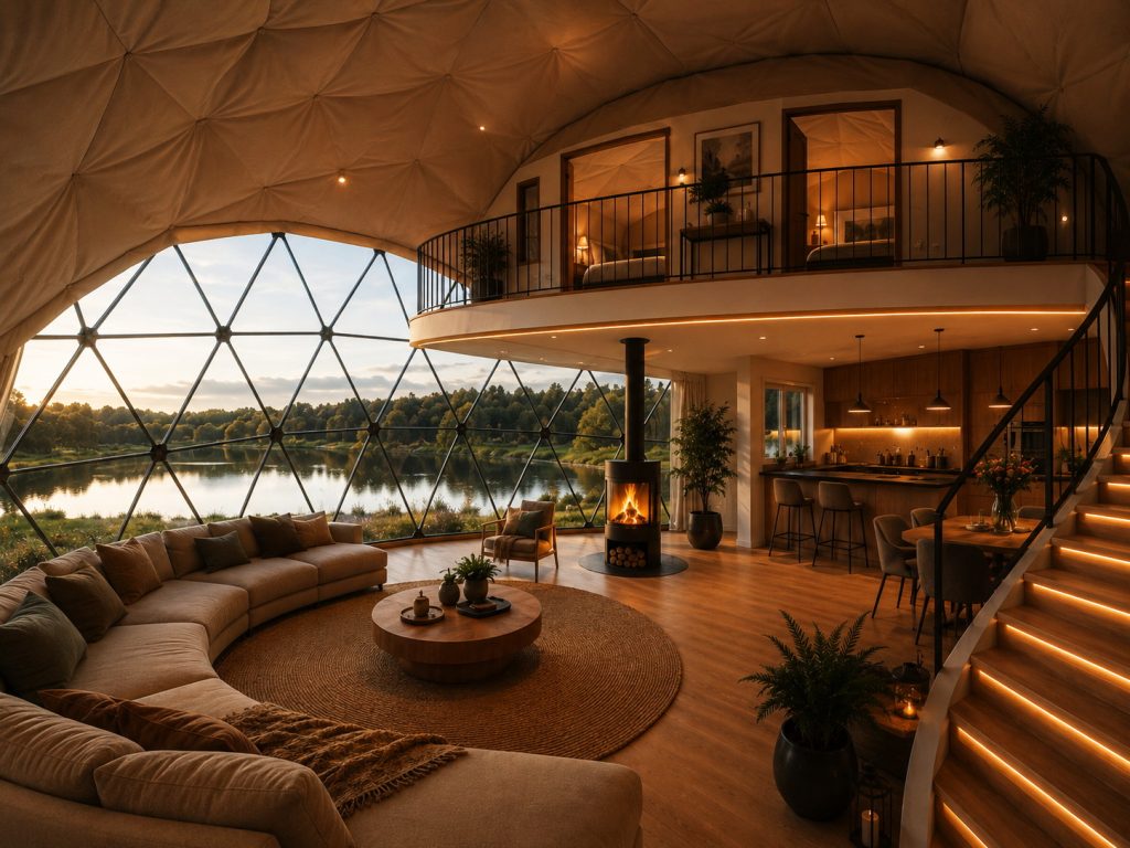 95m2 GLAMPING VERSLUI Ø11m H5,5m | APŠILTINTAS · 10