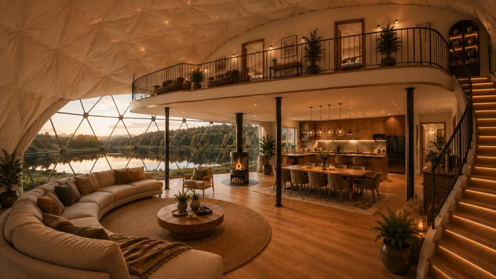 113m2 GLAMPING VERSLUI Ø12m H6m | APŠILTINTAS · 4