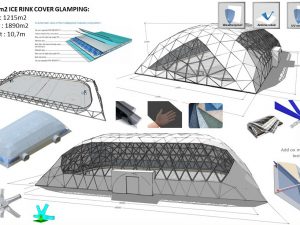 1215m2 LEDO ČIUOŽYKLA 45x27x10,7m | SPORTUI